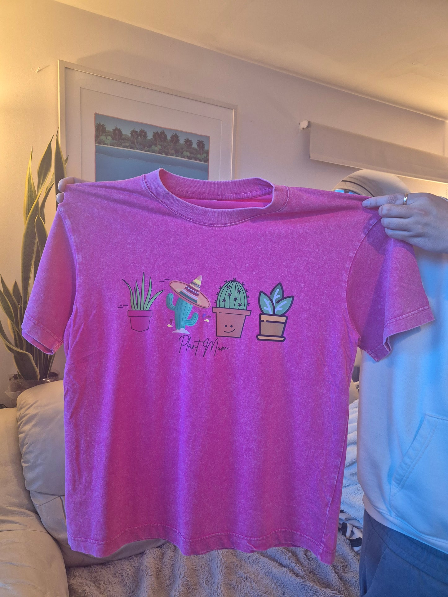 Plant Mum Oversized Retro Washed T-Shirt