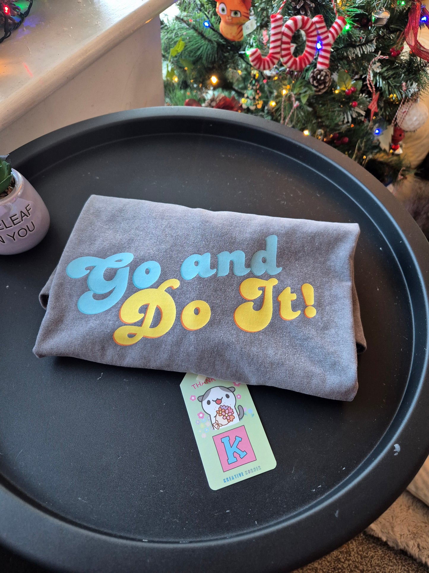 Go and Do it Oversized Retro Washed T-shirt