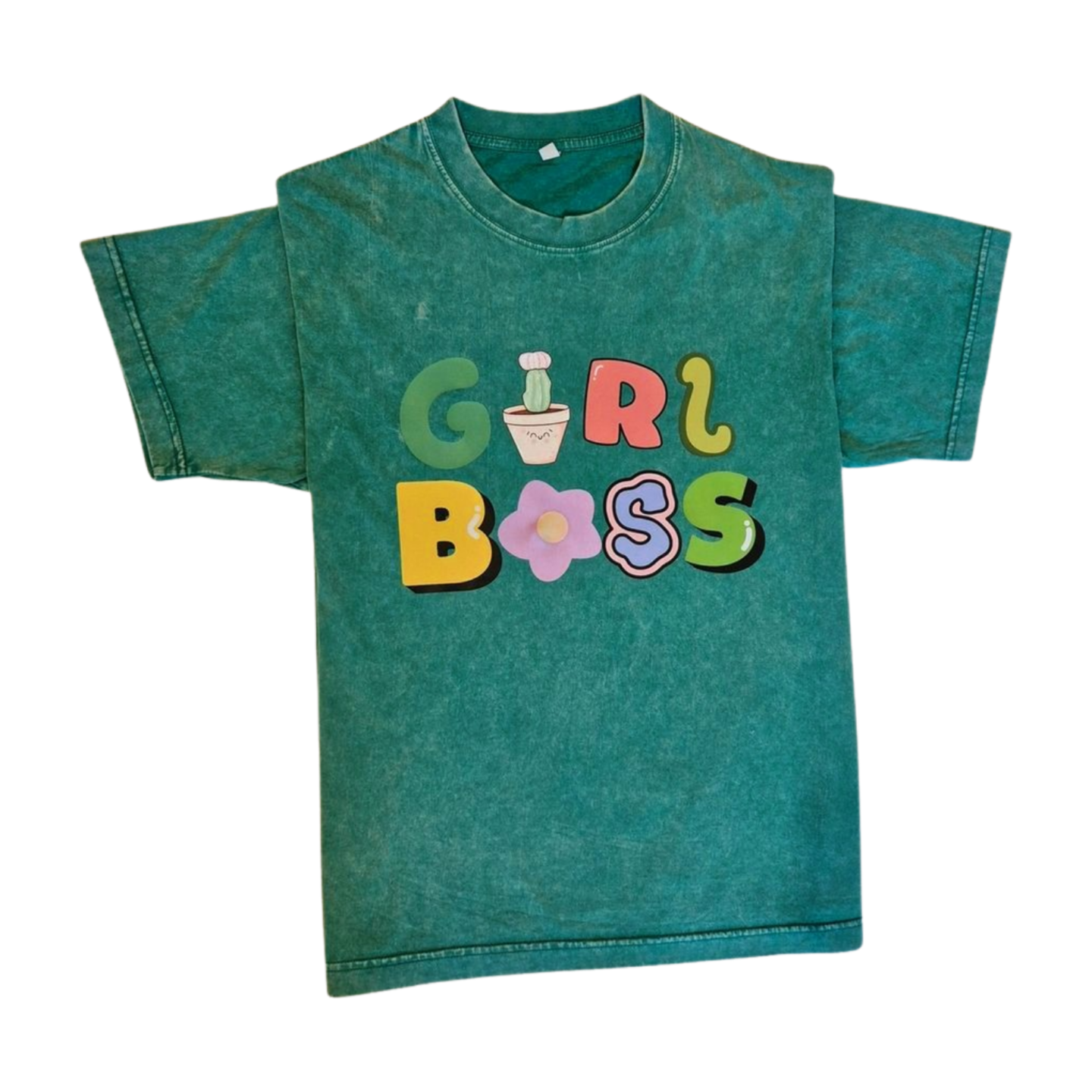 Girl Boss Oversized T-shirt Retro Washed