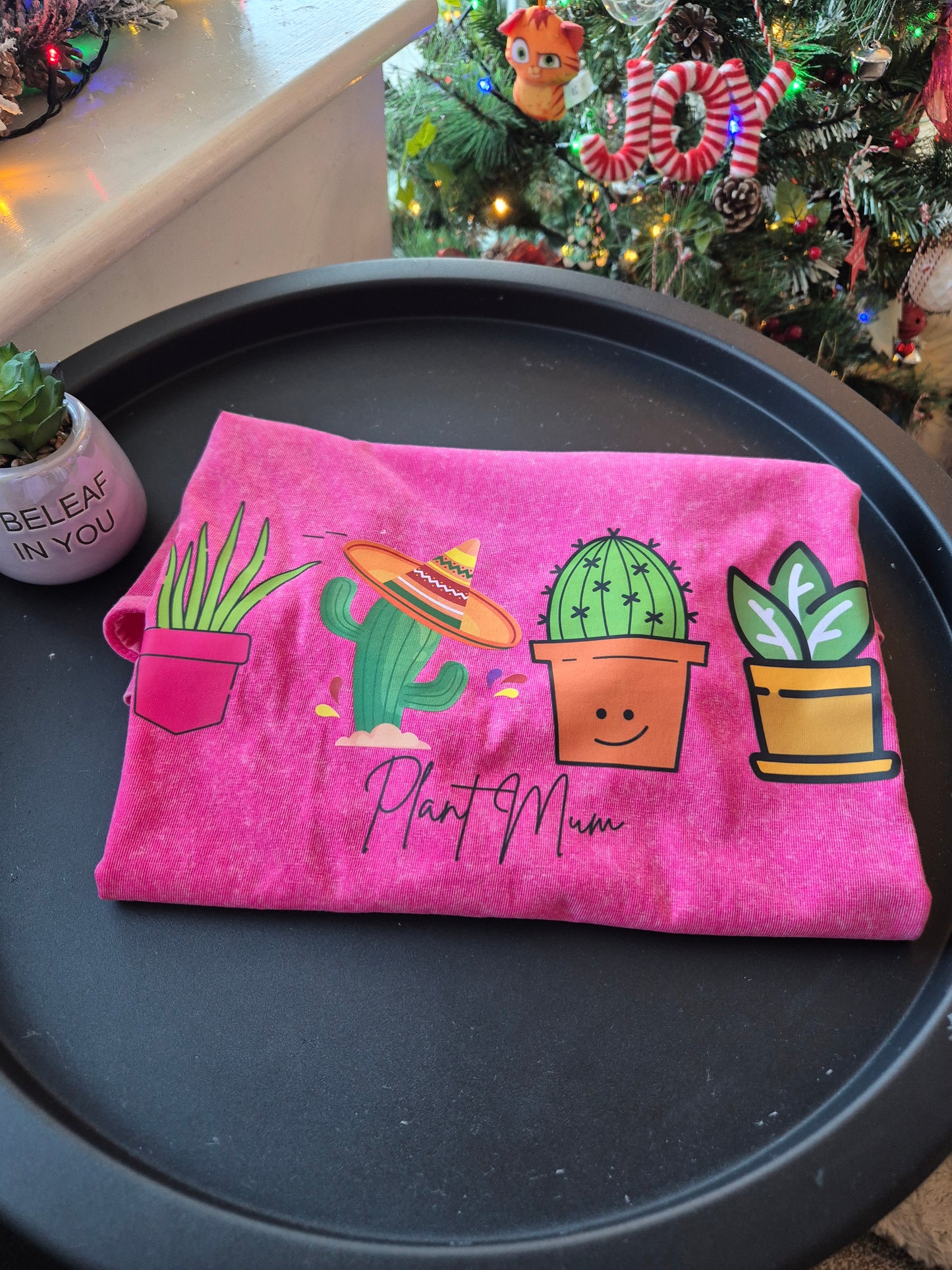 Plant Mum Oversized Retro Washed T-Shirt