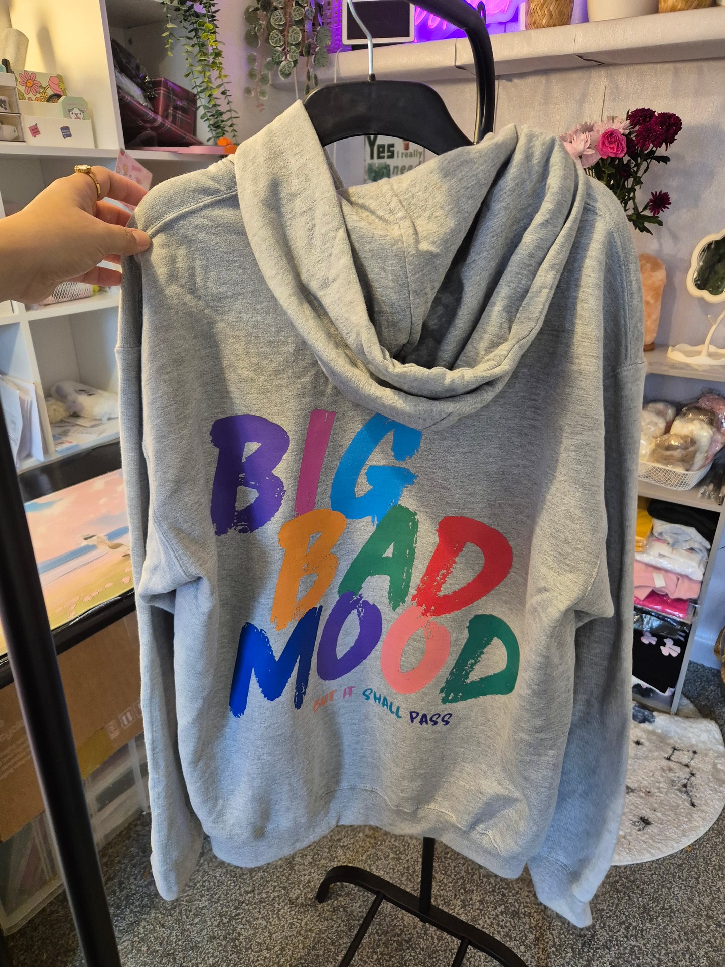 Big Bad Mood Unisex Hoodie in Gray