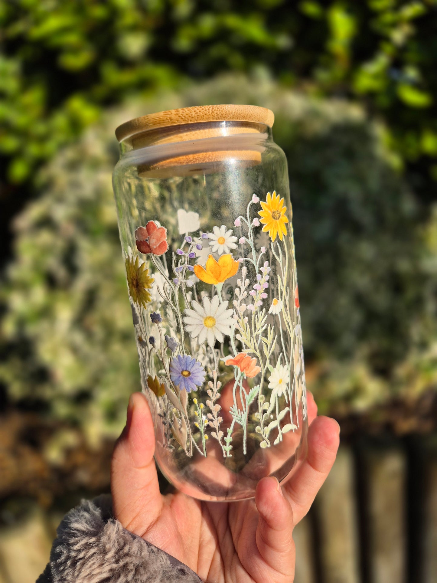 Garden Flowers Glasscan 550ml