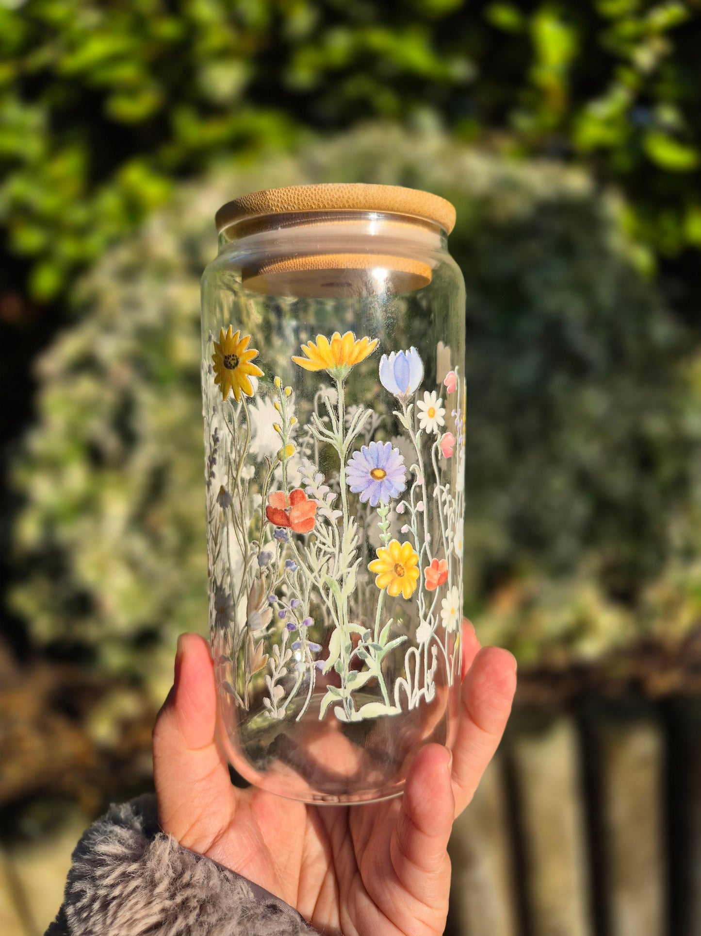 Garden Flowers Glasscan 550ml