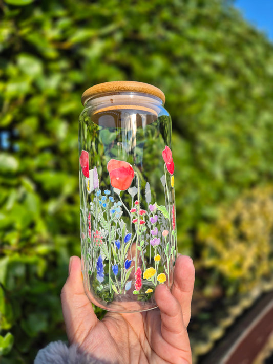 Bed of Wildflowers Glasscan 550ml