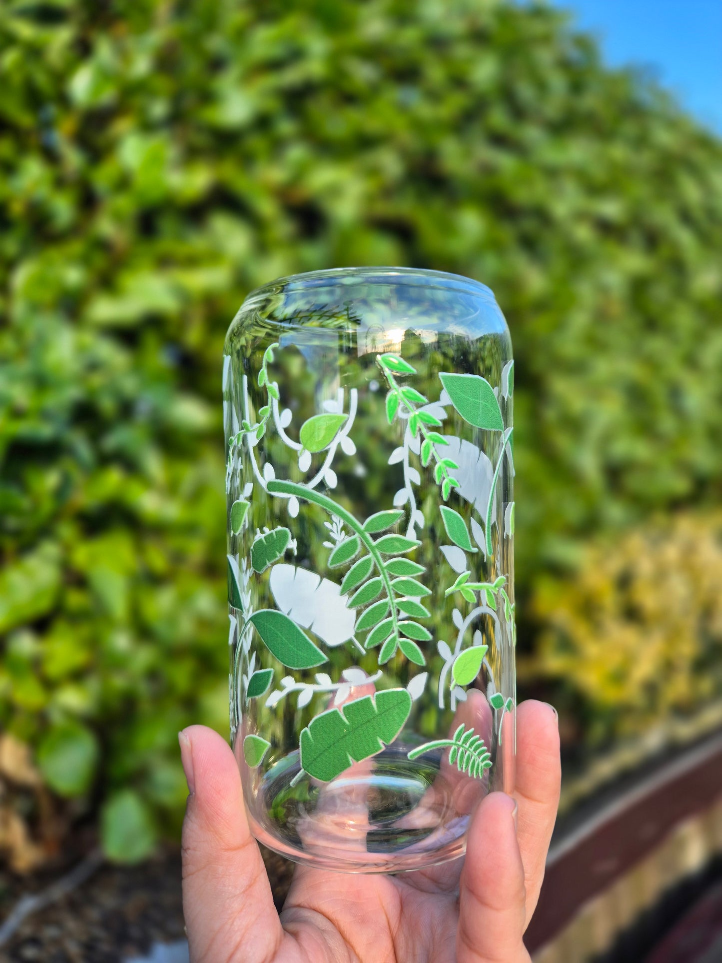 Plants and Leaves Glasscan 470ml