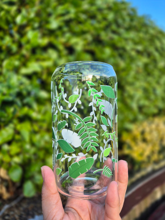 Plants and Leaves Glasscan 470ml