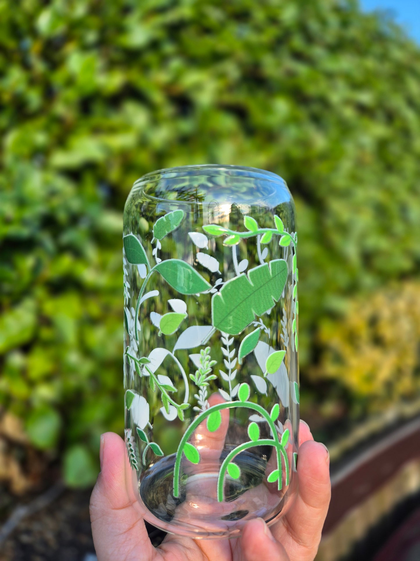 Plants and Leaves Glasscan 470ml
