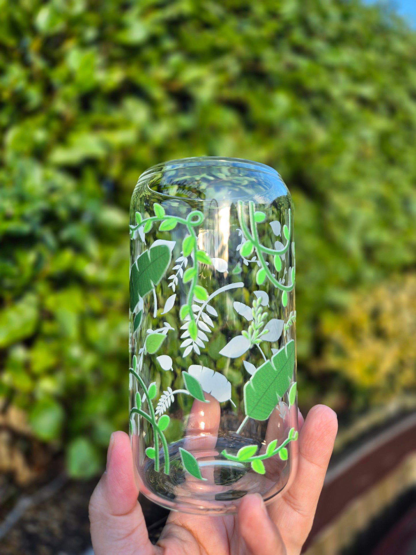 Plants and Leaves Glasscan 470ml
