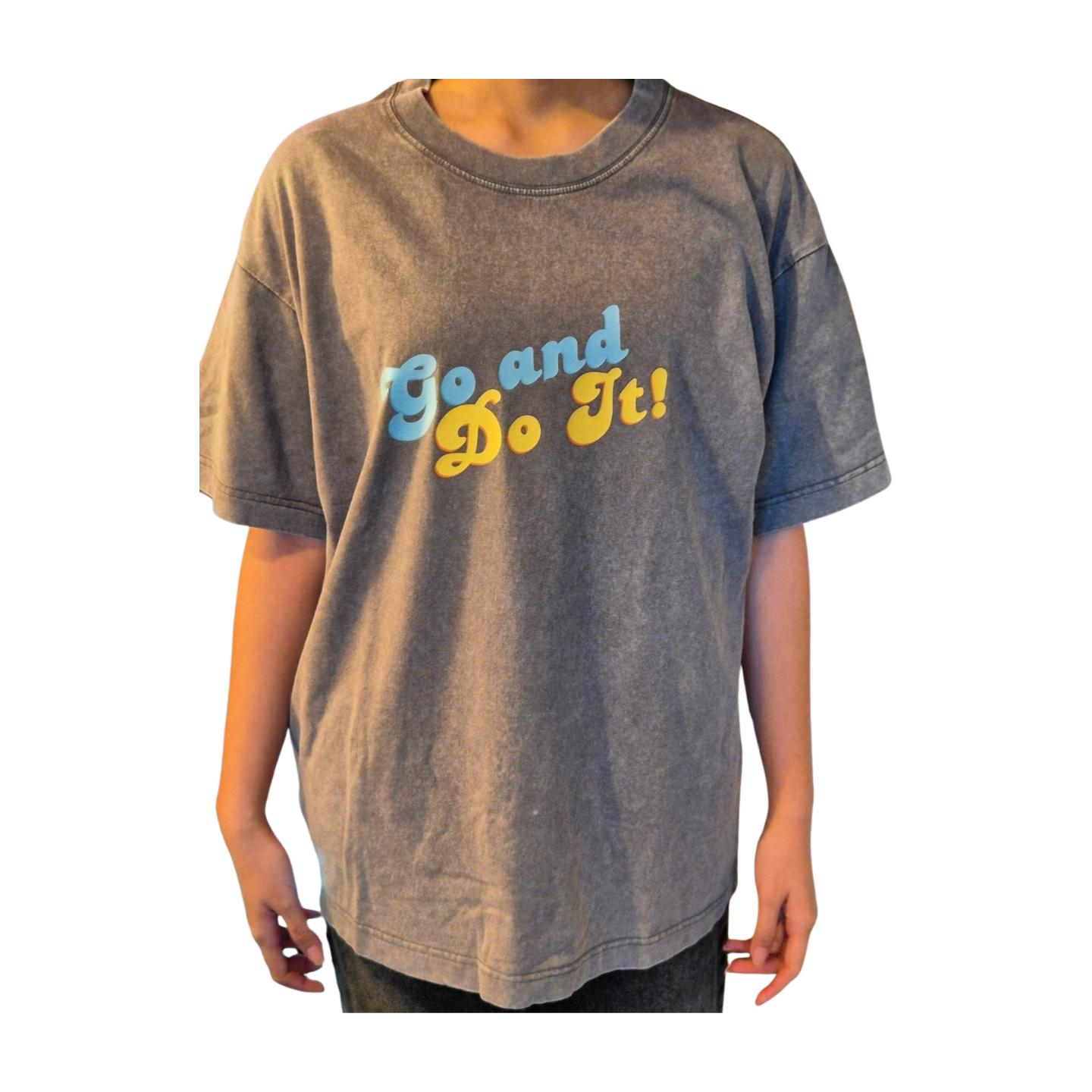 Go and Do it Oversized Retro Washed T-shirt